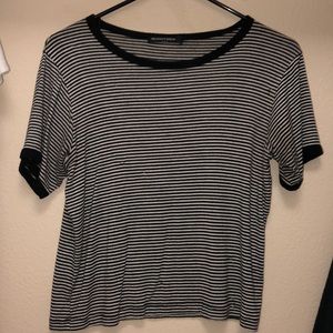 RARE striped t with black edging